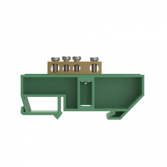 BARRAMENTO TERRA 02 + 02 FUROS P/ FIXACAO EM TRILHO DIN VER - Soprano
