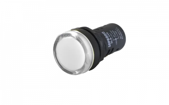 SINALIZADOR 22MM BRANCO 24VCA/VCC - Soprano