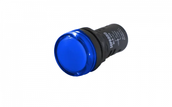 SINALIZADOR 22MM AZUL 24VCA/VCC - Soprano