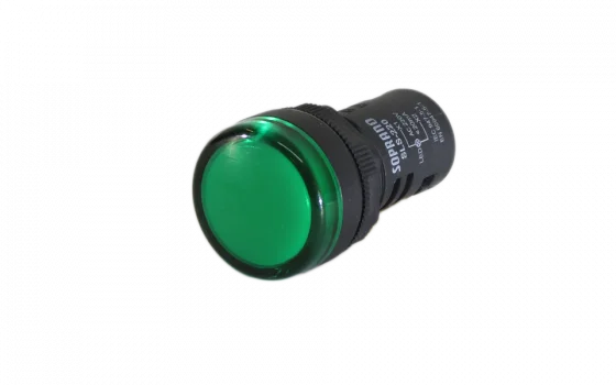 SINALIZADOR 22MM VERDE 24VCA/VCC - Soprano