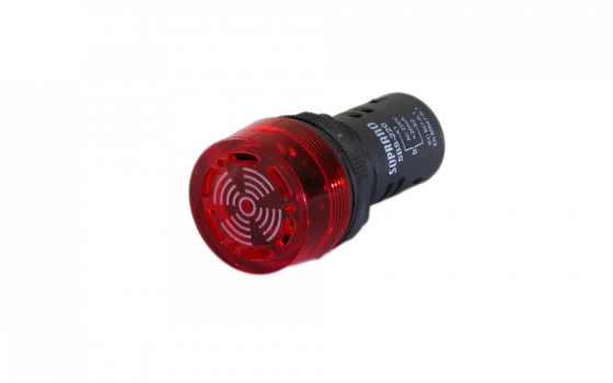 SINALEIRO LUMINOSO E SONORO 24VCA/VCC - BUZZER - Soprano