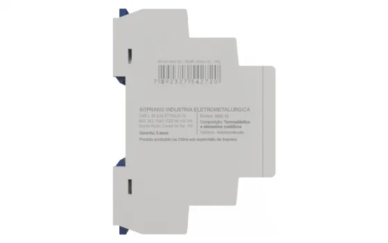 RAS-12 - RELÉ TEMPORIZADOR RETARDO NA ENERG AJUSTE FINO - Soprano