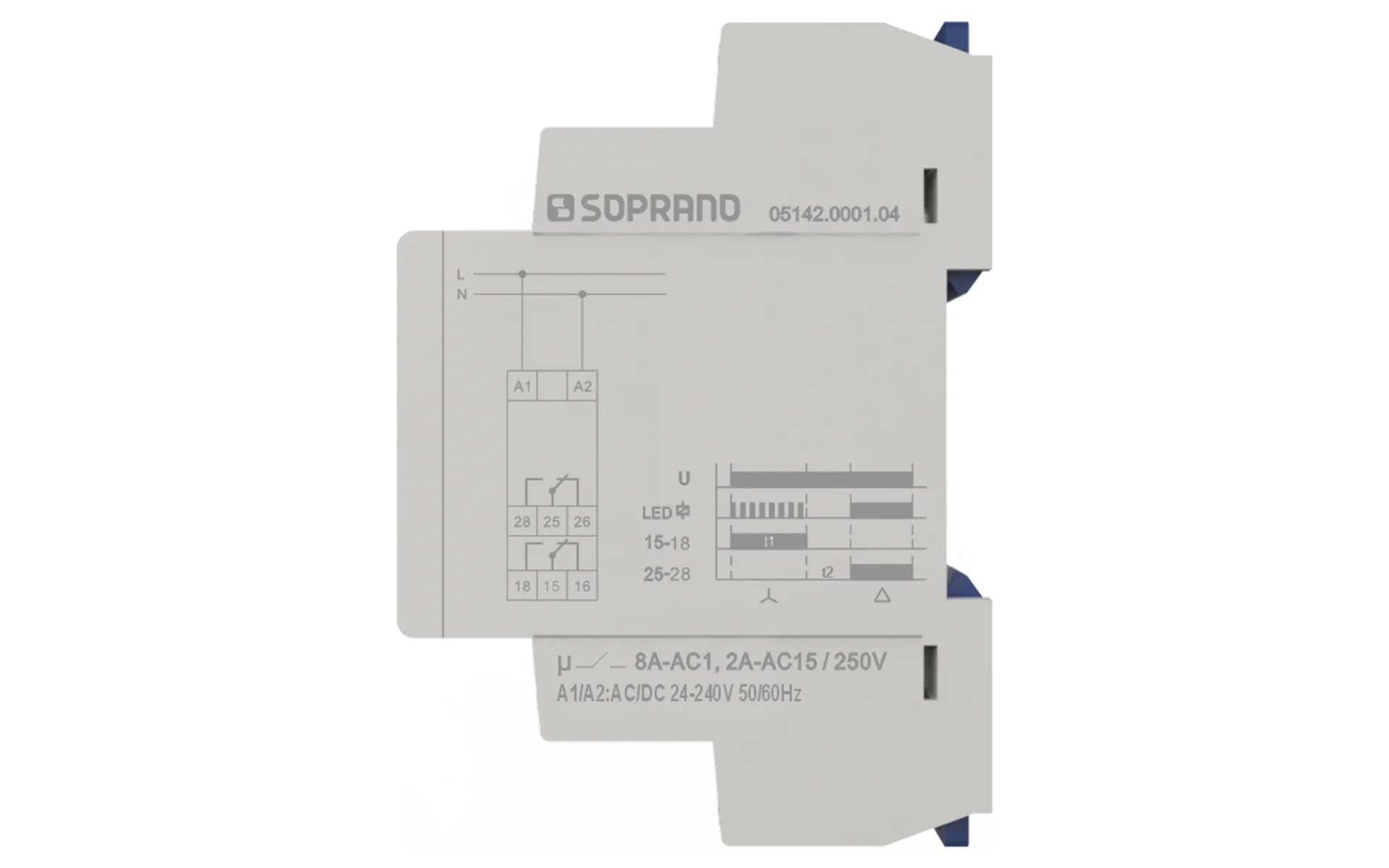 RAS-14 - RELÉ TEMPORIZADOR ESTRELA-TRIÂNGULO - Soprano