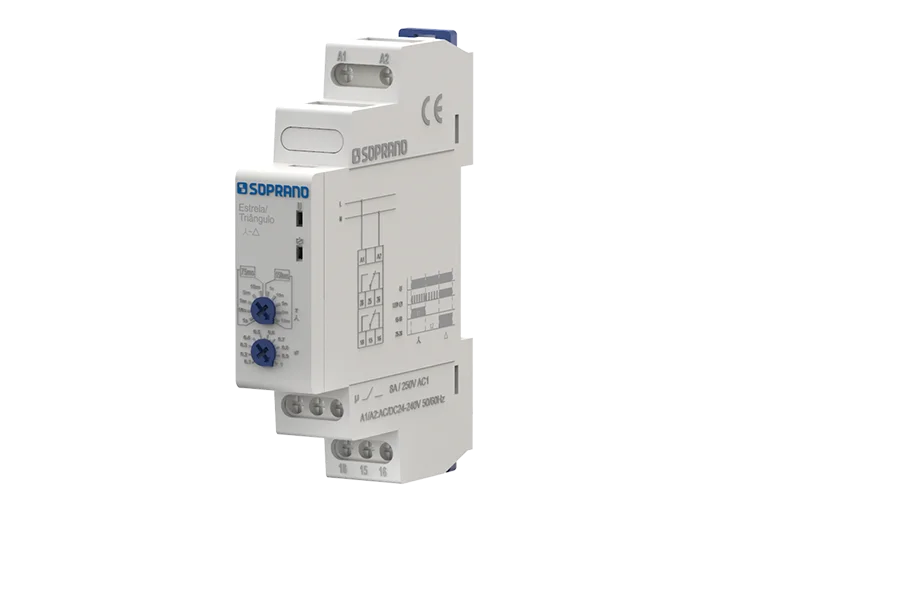 RAS-14 - RELÉ TEMPORIZADOR ESTRELA-TRIÂNGULO - Soprano