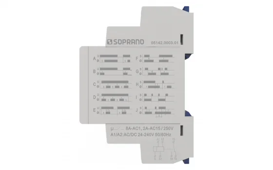 RAS-31 - RELÉ TEMP MULTIFUNÇÃO C/ 10 FUNÇÕES - Soprano