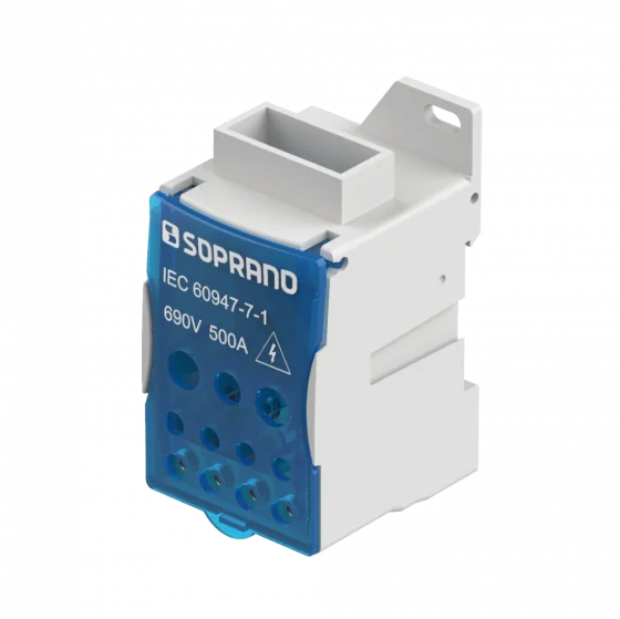 BLOCO DE DISTRIBUICAO 1 POLO 500A 12 CONEXOES - Soprano