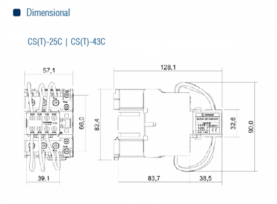 CONTATOR CHAV. DE CAPACITORES CST-43C-220VCA - Soprano