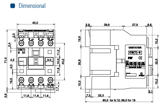 CONTATOR CST-18 1NA 24VCA - Soprano