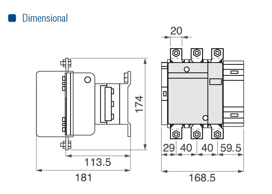 CONTATOR CST-225-220VCA-225A - Soprano