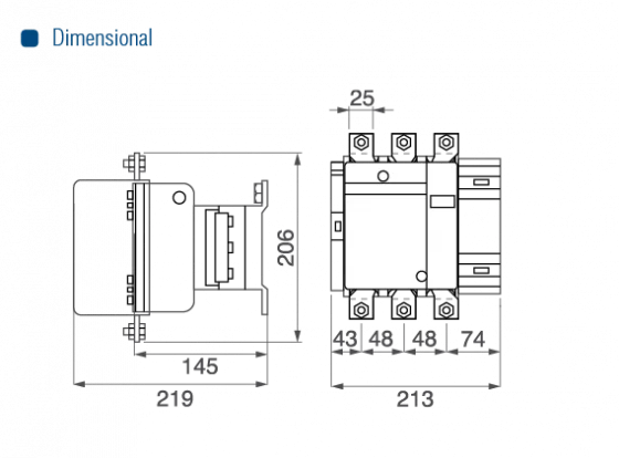 CONTATOR CST-330-220VCA-330A - Soprano