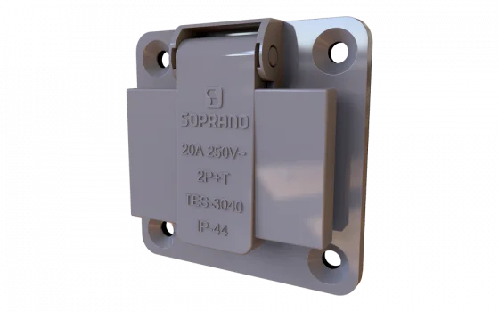 TOM. EMB. TES-3040-20A-2P+T-250VCA-IP44 - Soprano