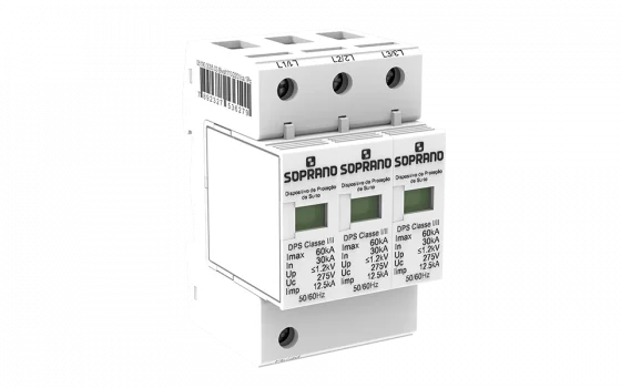 DISP.PROT.SURTO 12.5/60KA CLASSE I/II DPS 3 - Soprano