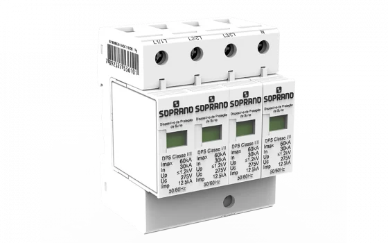 DISP.PROT.SURTO 12.5/60KA CLASSE I/II DPS 4 - Soprano