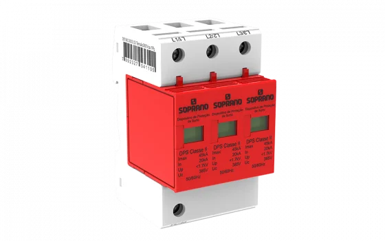 DISP.PROT.SURTO 45KA 385V CLASSE II DPS 3 - Soprano