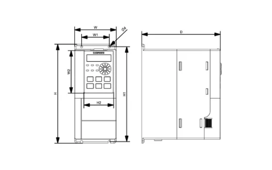 INVERSOR DE FREQUENCIA ISPS-2M0.75GB - 1CV - 220VMONOFASICO - Soprano
