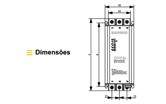 SOFT STARTER SPS - 17A - SPS-7R5 - Soprano