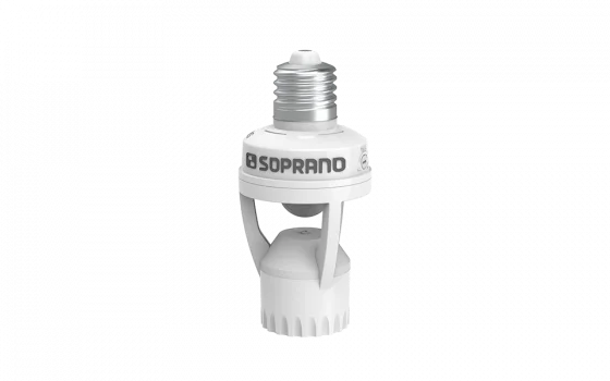 SENSOR PRES. SOQUETE COMPACTO SPI-S360-E27-AB - Soprano