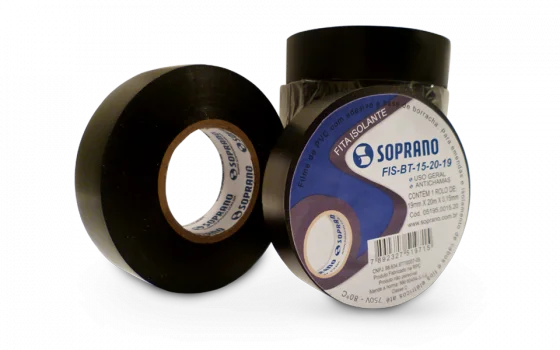 FITA ISOLANTE PRETA FIS-BT-15-20-18 - Soprano