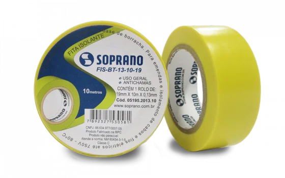 FITA ISOLANTE AMARELA FIS-BT-13-10-18 - Soprano