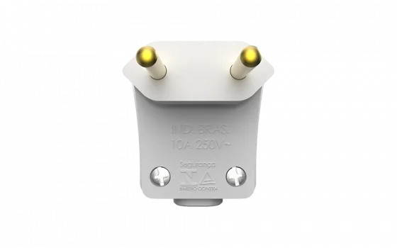 PLUGUE MACHO 90GRAUS 2P 10A 250V BR - Soprano