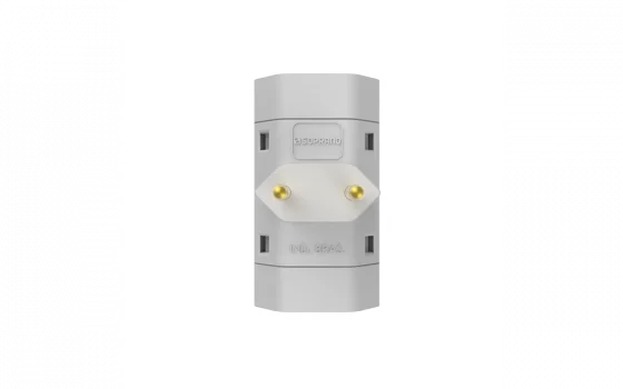 PLUGUE T 2P 10A 250V BR - Soprano