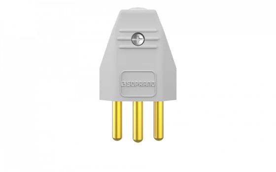 PLUGUE MACHO 2P+T 20A 250V BR - Soprano
