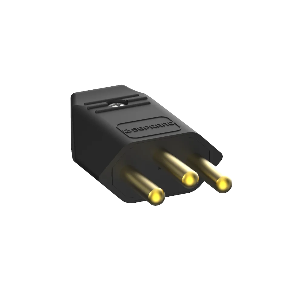 PLUGUE MACHO 2P+T 20A 250V PT - Soprano