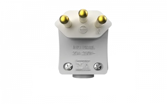 PLUGUE MACHO 90GRAUS 2P+T 20A BR - Soprano