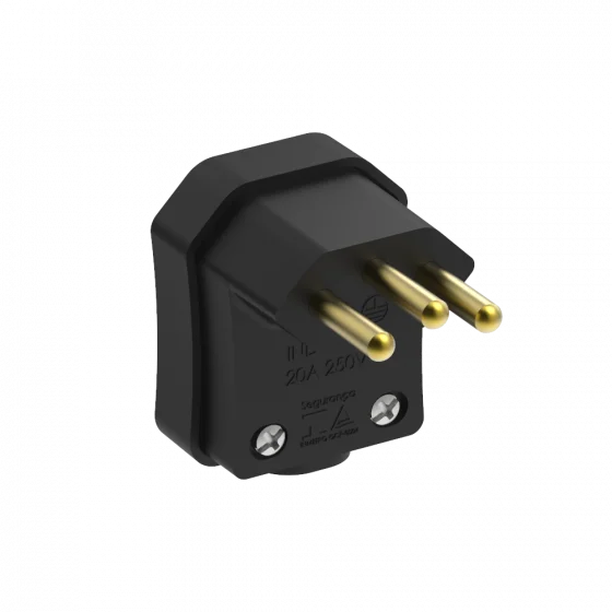 PLUGUE MACHO 90GRAUS 2P+T 20A PT - Soprano