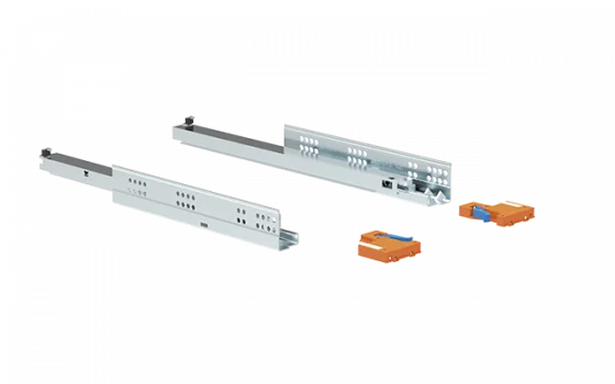 だい CORREDIÇA OCULTA SOFT CLOSING 300MM EXTRAÇÃO TOTAL ZINCO BRANCO