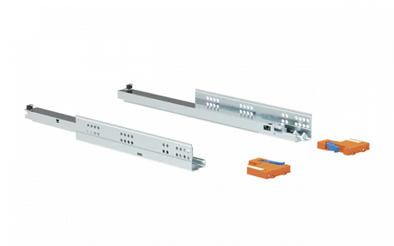 TRILHO INVISIVEL PUSH OPEN 350MM ET ZINCO BRANCO - Soprano