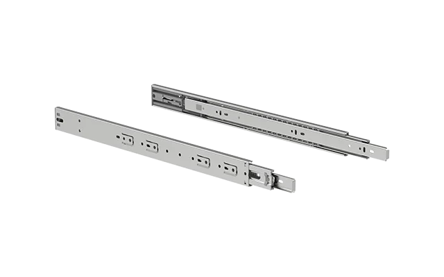 CORREDICA TELESCOPICA PUSH OPEN 45X500MM ZINCO BRANCO - Soprano