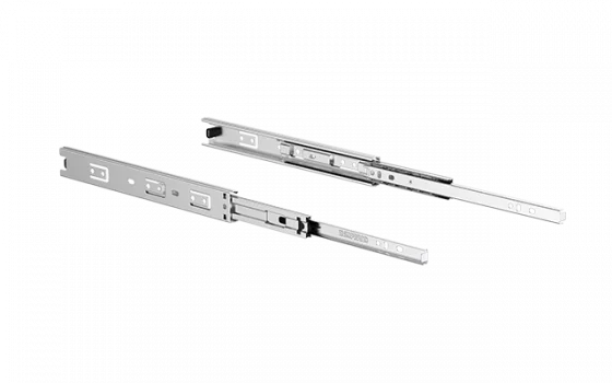 CORREDICA TELESCOPICA SLIM 31X250MM ZINCO BRANCO - Soprano
