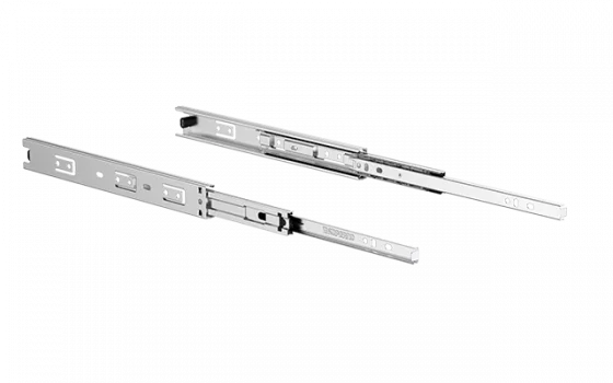 CORREDICA TELESCOPICA SLIM 31X300MM ZINCO BRANCO - Soprano