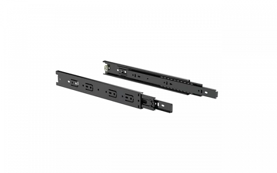 CORREDICA TELESCOPICA LARGA 45X350MM PRETA - Soprano