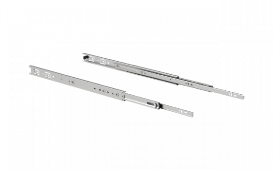CORREDICA TELESCOPICA LIGHT 35X500MM ZINCO BRANCO - Soprano