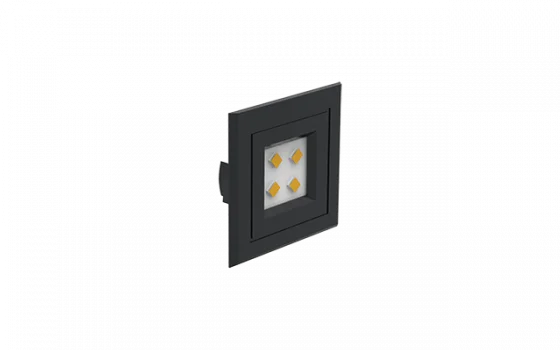 LUMINARIA LED QUADRADA EMBUTIR 35MM 1.2W 3000K 110/220V PT - Soprano