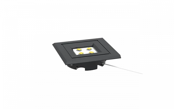 LUMINARIA LED QUADRADA EMBUTIR 35MM 1.2W 3000K 110/220V PT - Soprano
