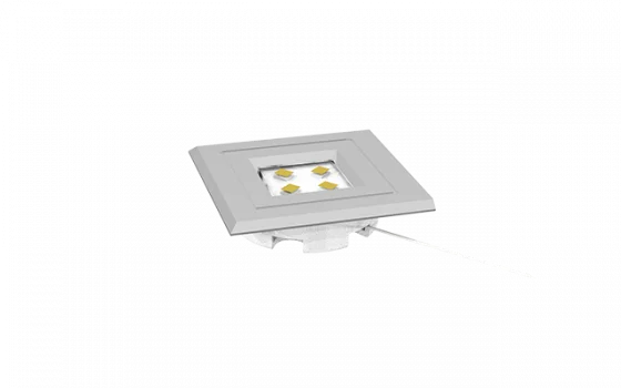 LUMINARIA LED QUADRADA EMBUTIR 35MM 1.2W 3000K 110/220V CR - Soprano