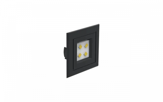 LUMINARIA LED QUADRADA EMBUTIR 35MM 1.2W 6000K 110/220V PT - Soprano