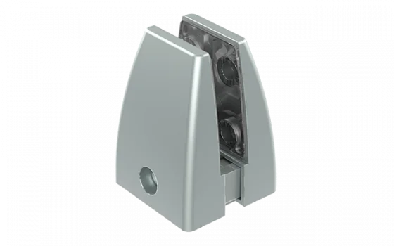 SUPORTE P/ DIVISORIA DE MESA REG 4-15MM PRATA - Soprano