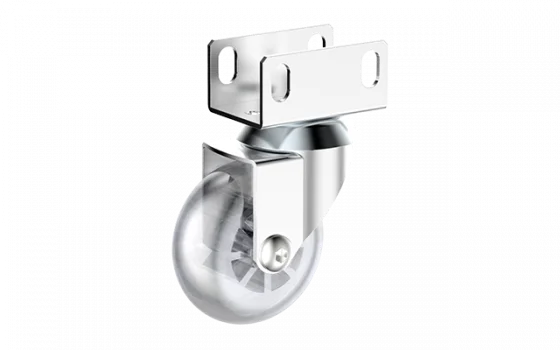 RODIZIO GEL 50MM SEM FREIO PERFIL U 26MM CROMADO - Soprano