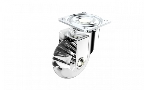 RODIZIO GEL 50MM SEM FREIO CHAPA GIRATORIA NIQUEL - Soprano