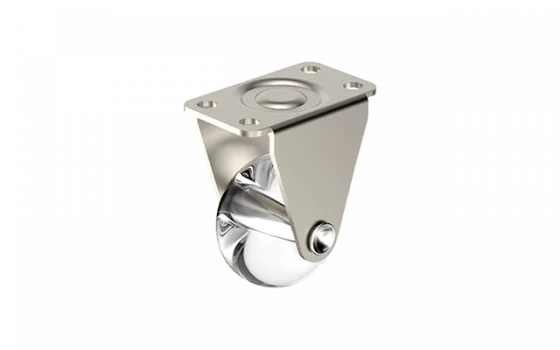 RODIZIO GEL 35MM COM CHAPA FIXA NIQUEL - Soprano