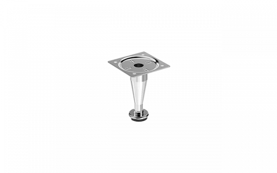 PE PARA MOVEIS CONICO 80MM CROMADO - Soprano