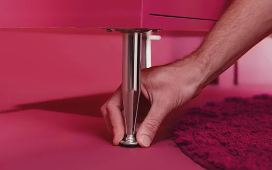 PE PARA MOVEIS CONICO 150MM CROMADO - Soprano