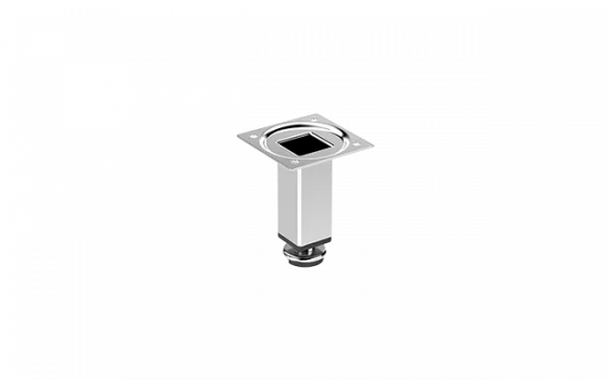 PE PARA MOVEIS QUADRADO 80MM CROMADO - Soprano