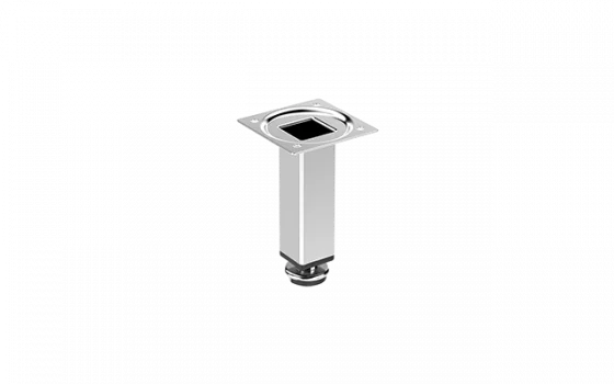 PE PARA MOVEIS QUADRADO 100MM CROMADO - Soprano