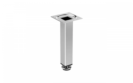 PE PARA MOVEIS QUADRADO 150MM CROMADO - Soprano