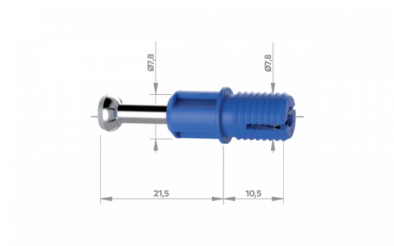 PARAFUSO SOPFIX 32MM C/EXPANSOR PLASTICO ZINC BRANCO - Soprano